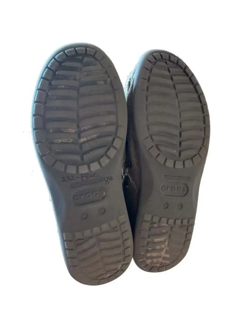 Crocs Santa Cruz Frayed Canvas Slip On Loafers Mens 10